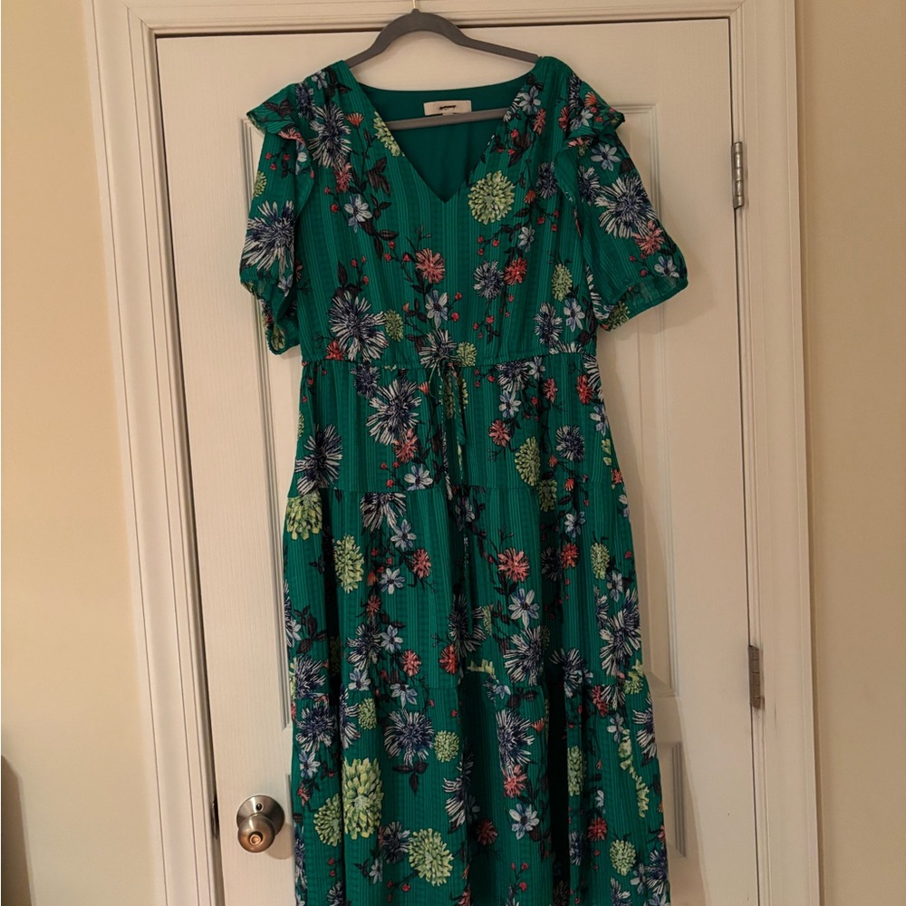 Floral Green Loft Dress